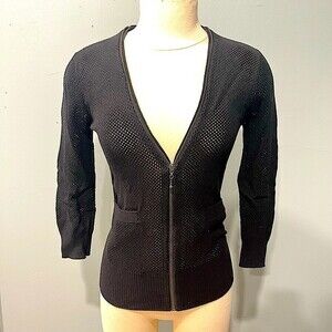 McQ Alexander McQueen x Target Mesh Cardigan in Black Size XS